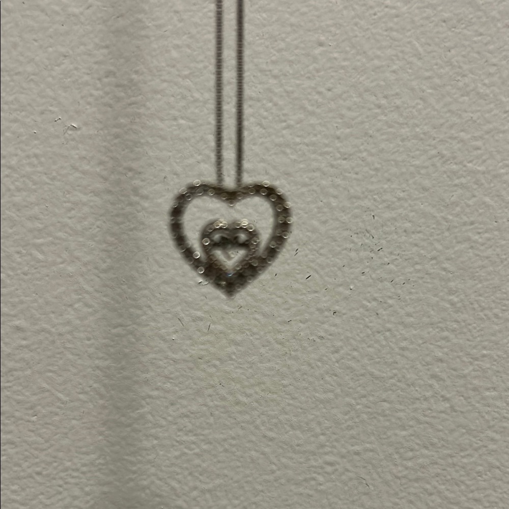 Kay Jewelers Silver Heart Necklace